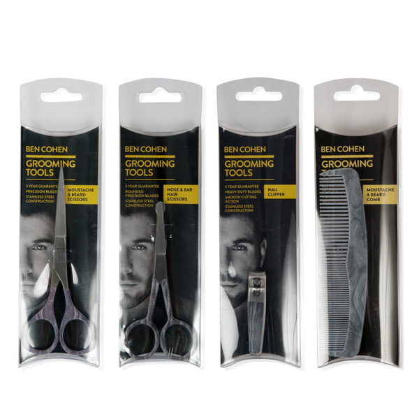 Ben Cohen Male Grooming Kit 1- Hand Nail Clipper, Moustache & Beard Scissors, Nose & Ear Hair Scisso