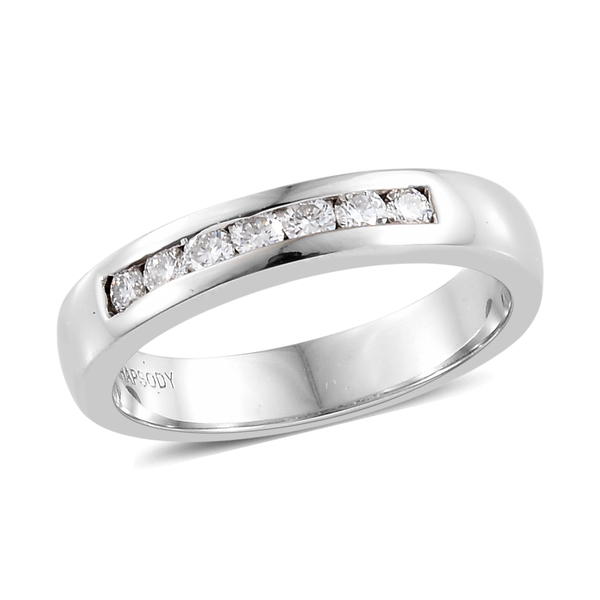 RHAPSODY 0.25 Ct Diamond Eternity Band Ring in 950 Platinum IGI Certified VS EF