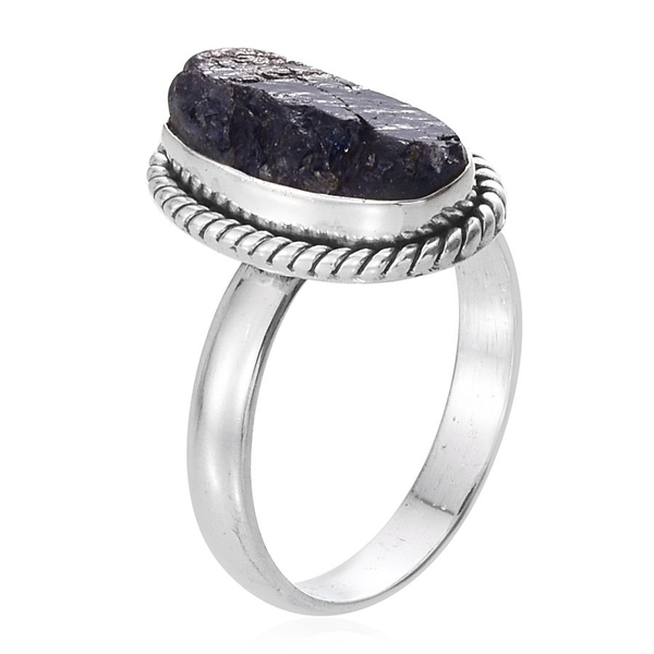 Tanzanite Solitaire Ring in Sterling Silver 7.970 Ct.