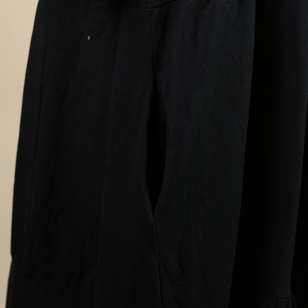 Nova of London Tiered Oversized Smock Midi Dress in Black (Size up to 20) (60x110cm)