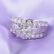NY Close Out 14K White Gold Diamond (I1/G-H) Ring 2.50 Ct, FREE RESIZING (Sizes L to Q)