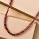 First Time Ever- 9K Yellow Gold AAA Ouro Fino Rubellite Beads Necklace (Size - 18) 43.70 Ct.