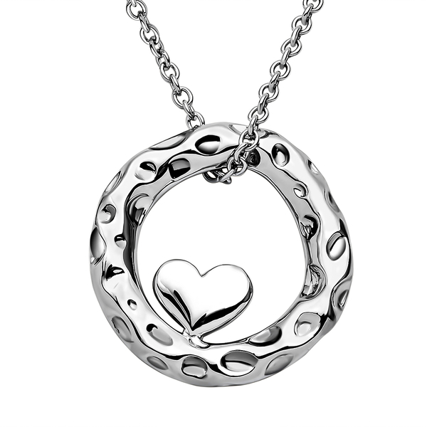 RACHEL GALLEY Capture Collection - Rhodium Overlay Sterling Silver Pendant with Chain (Size-16/18/ 2