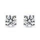 Lustro Stella Sterling Silver Stud Earrings (with Push Back) Made with Finest CZ