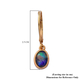 Boulder Opal Lever Back Drop Earrings in Yellow Gold Overlay Sterling Silver