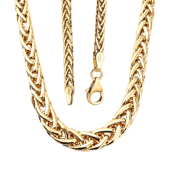Maestro Collection - 9K Yellow Gold Spiga Necklace (Size - 20) With Lobster Clasp, Gold Wt. 6.60 Gms