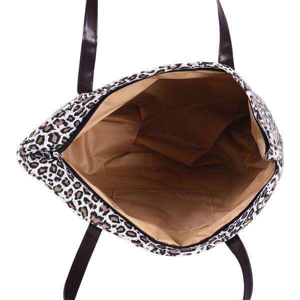 brown leopard bag