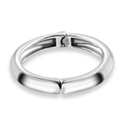 NY Close Out Deal - Platinum Overlay Sterling Silver Band Ring (Size O)