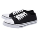 Black Star Canvas Lace Up Trainers (Size 3)