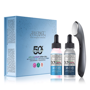 Secret Collagen: 3 Piece Bundle - Apple & Grape Stem Cell Age Defying Day & Night Eye Serum (30ml Ea