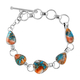 Santa Fe Collection - Spiny Turquoise Bracelet (Size - 7.50) in Sterling Silver