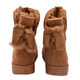 Camel Colour Faux Fur Lined Ankle Boots (Size 3)