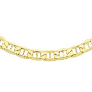 Hatton Garden Close Out Deal- 9K Yellow Gold Rambo Chain (Size - 18) with Lobster Clasp, Gold Wt. 9.