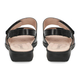 CAPRICE Genuine Leather Flat Sandals (Size 3.5) - Black