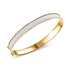 One Time Deal- 9K Yellow Gold Stardust Bangle (Size 6), Gold Wt. 3.40 Gms