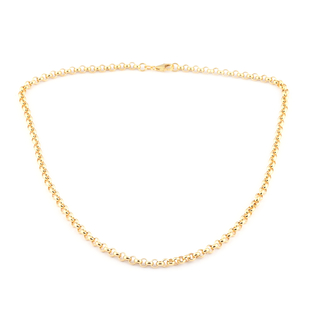 Hatton Garden Close Out 9K Yellow Gold Round Belcher Necklace (Size - 18) with Lobster Clasp, Gold W