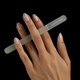 Leighton Denny: Crystal Nail File Duo (Incl.Small Crystal File -13.5cm, Large Crystal File - 19.5cm & Faux Leather wallet)