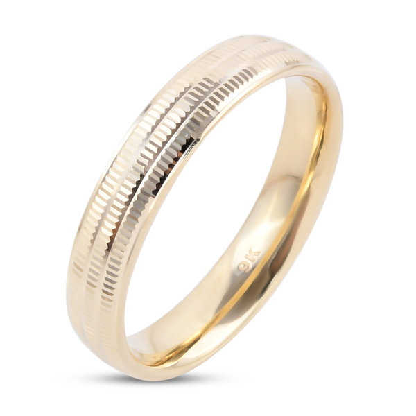 Close Out One Time Deal 9K Yellow Gold Band Ring