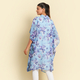 TAMSY Floral Pattern Kimono (One Size) (8-18 ) - Sky Blue