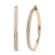 Hatton Garden Close Out Deal - 9K Yellow Gold Hoop Earrings (With Clasp)