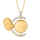 Diamond Pendant with Chain (Size 20) in Vermeil Yellow Gold Overlay Sterling Silver 0.50 Ct, Silver Wt. 6.21 Gms