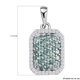 Alexandrite and Natural Cambodian Zircon Cluster Pendant in Platinum Overlay Sterling Silver 1.43 Ct.