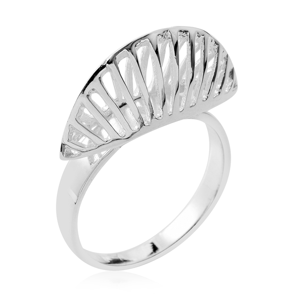 Sterling Silver Fan Ring, Silver wt 4.18 Gms.
