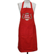 Apron with Star Fella Print and Front Pocket in Red(One Size; 115x69cm)