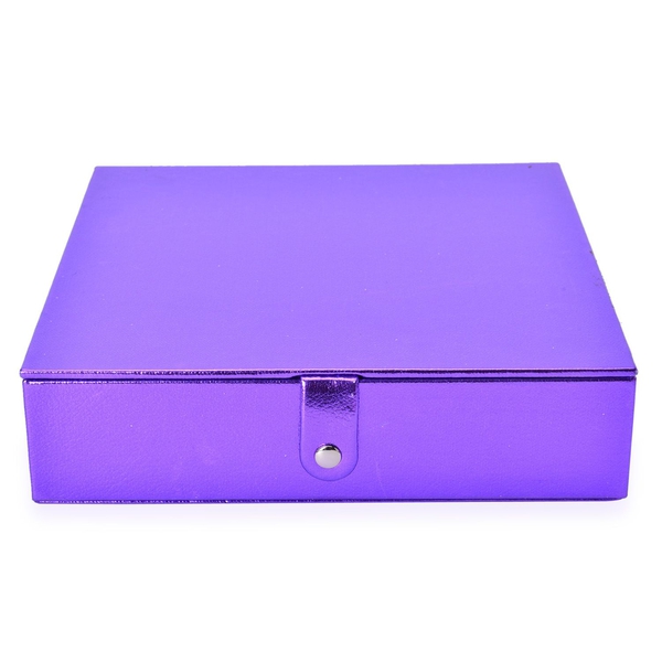 Purple Colour Jewellery Box (Size 23x23x6 Cm)