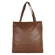 Assots London SIENNA Croc Leather Tote Bag in Tan (Size 38x13x35 Cm)