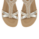Lotus Freya Flat Open Toe Sandals (Size 7) - Gold
