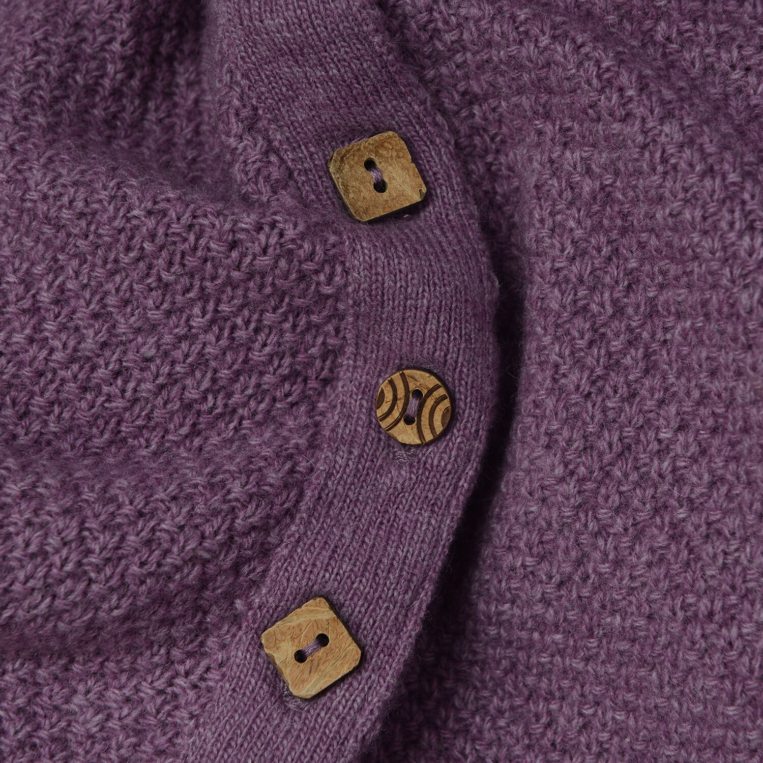 Wool Purple Colour Poncho (Size-16, 55x113.5cm)