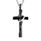 Cross Pendant With Chain (Size - 21.50) in Stainless Steel
