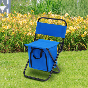 Foldable 2-in-1 Outdoor Stool with Built-in Cooler Bag (Size Stool: 59x27x31 Cm / Storage: 25x25x16 
