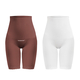 2 Piece Set SANKOM SWITZERLAND Patent Classic Posture Correction Shapers Shorts with Lace Taupe and White