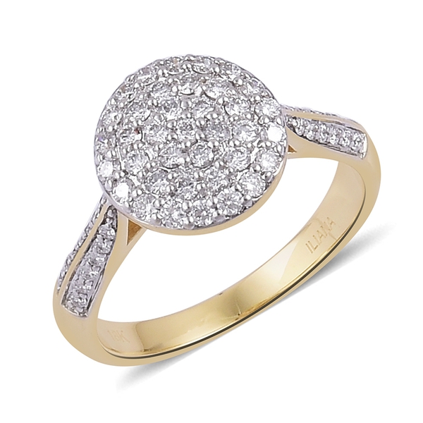 ILIANA 0.50 Carat IGI Certified SI GH Diamond Ring in 18K Gold