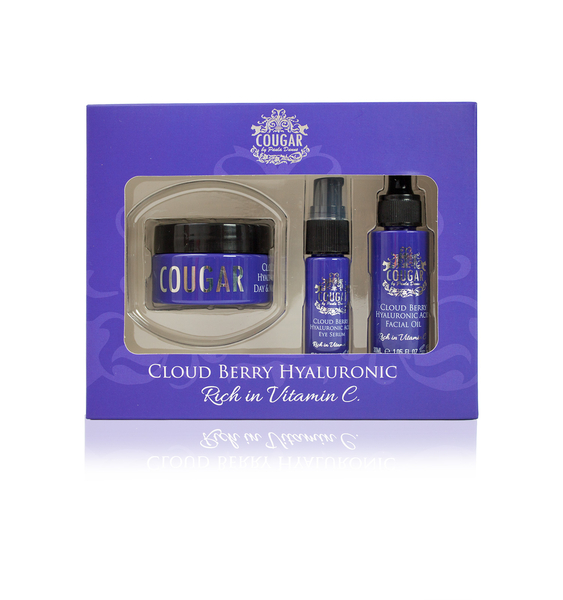CB&CO: Cloud Berry Hyaluronic Acid Set (incl. Cloud Berry Facial Oil, Day & Night Cream & Eye Serum)
