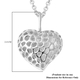 RACHEL GALLEY Amore Collection - Rhodium Overlay Sterling Silver Pendant with Chain (Size 18 with 2 inch Extender), Silver Wt. 9.35 Gms