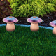 Decorative Garden Stake Mushroom Solar LED Light (Size:20x15x9 cm) - Blue & Multi