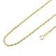 One Time Close Out Deal- Italian Made-  ILIANA 18K Yellow Gold Rope Necklace (Size -18) with Spring Ring Clasp