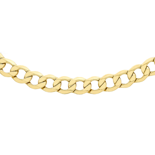 Vegas Close Out - 9K Yellow Gold Curb Chain (Size - 20) with Lobster Clasp, Gold Wt. 6.70 Gms