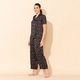 TAMSY Star Pattern Nightwear Set (Size L) - Black