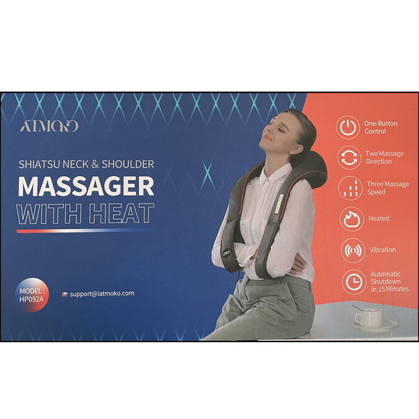 Shiatsu Neck & Shoulder Massager With Heat