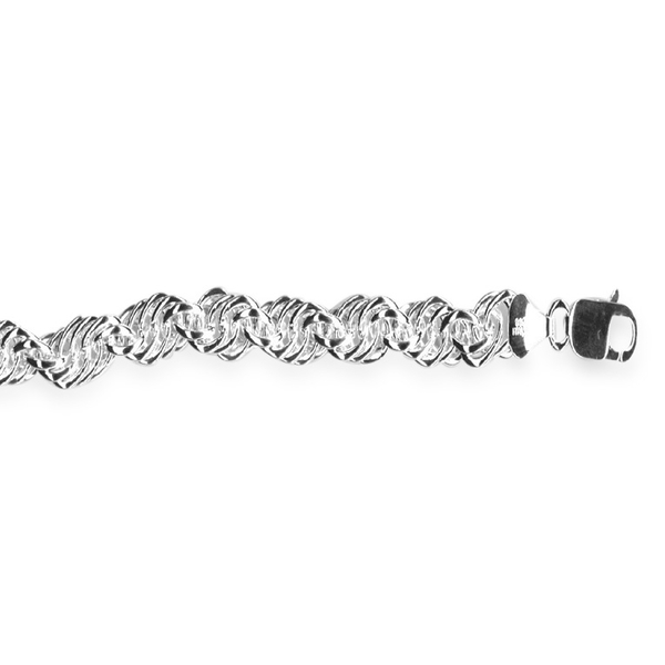 L Italia Collection Sterling Silver Twisted Chain (Size 30), Silver wt 54.76 Gms.