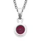 2 Piece Set - African Ruby (FF) Pendant & Hook Earrings in Platinum Overlay Sterling Silver With Stainless Steel Chain ( Size 20)  2.98 Ct.