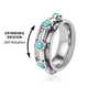 Arizona Sleeping Beauty Turquoise Ring in Sterling Silver 1.02 Ct, Silver Wt. 6.46 Gms