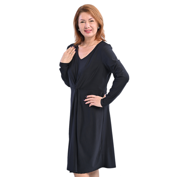 LA MAREY Knit Dress (Size S,8-10) - Black