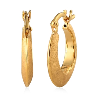 18K Yellow Gold Hoop Earrings (With Clasp), Gold Wt. 2.26 Gms