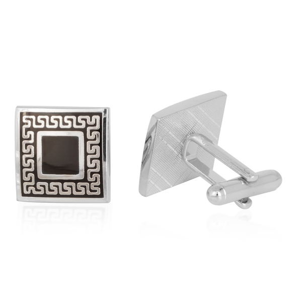(Option 1) Close Out Deal Cufflinks in Silver Bond
