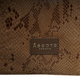 Assots London ESME Genuine Suede Leather Python Print Hobo Bag (Size 34x33x11 Cm) - Tan